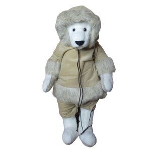 Bearly There Jointed Teddy Bear by Linda Spiegel Nanook Polar Bear - 21" tall